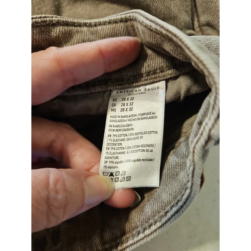 American Eagle Mens‎ Jeans Brown 28x32  Easy Flex Stretch Denim Jean (A1255) - Picture 5 of 10